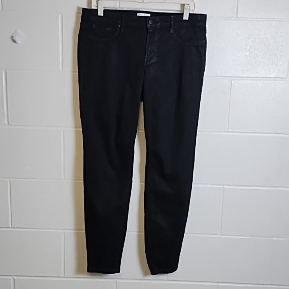 Jessica Simpson 14/32 Dark Black Soft Sueded Stretch Super Skinny Jeans